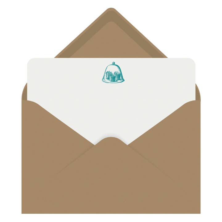 Terrario con forma de campana tipográfica para tarjetas, juego de 8 unidades para venta al por mayor de Letterpress Jess