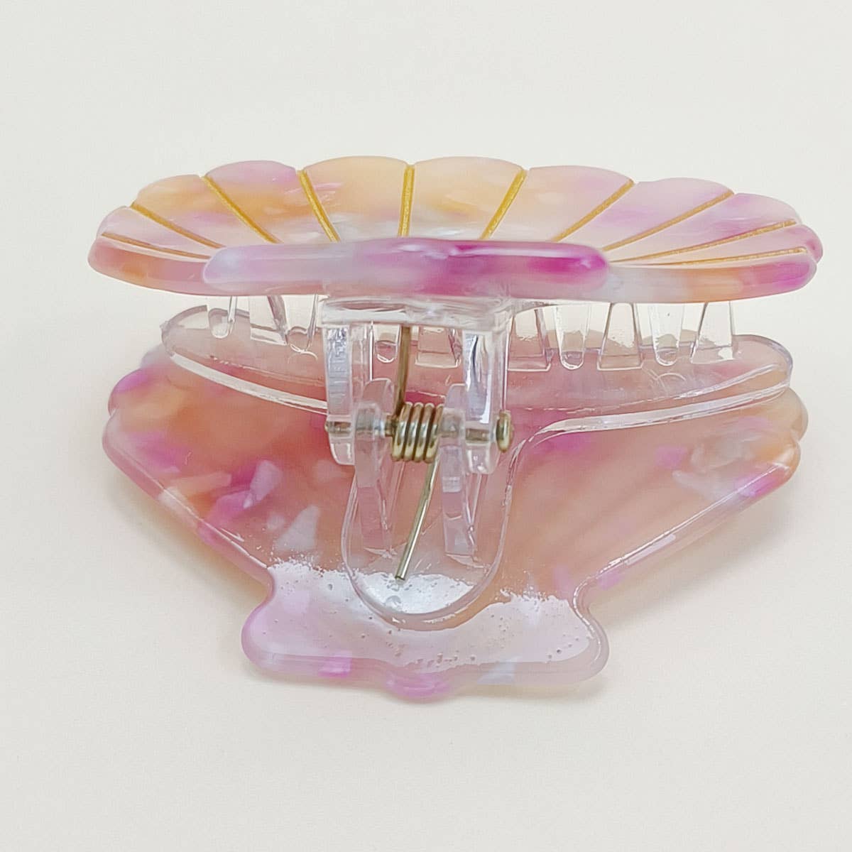 ACCITY - Wholesale Hair Clip - Women's - 2" Small Shell Hair Claw Clip for Back Hair_CWAHA06539