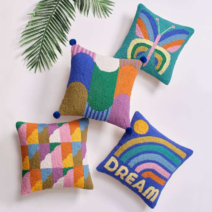 Peking Handicraft - Wholesale Throw/Decorative Pillow - Color Geo Hook Pillow - Elizabeth Olwen3