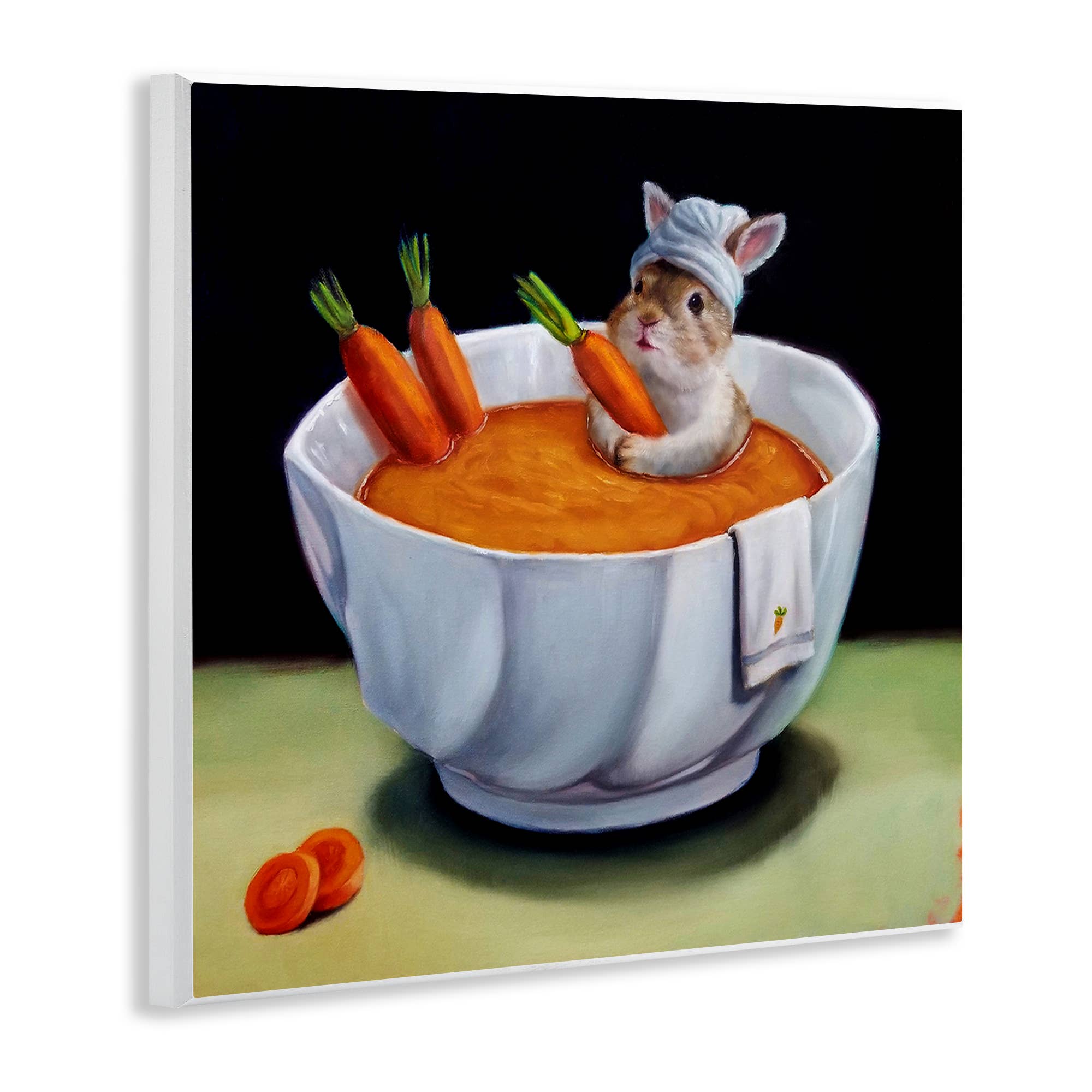 Stupell Industries - Wholesale Wall sign - Bunny Rabbit Carrot Vegetable Soup Bath - Unframed Wall Art3