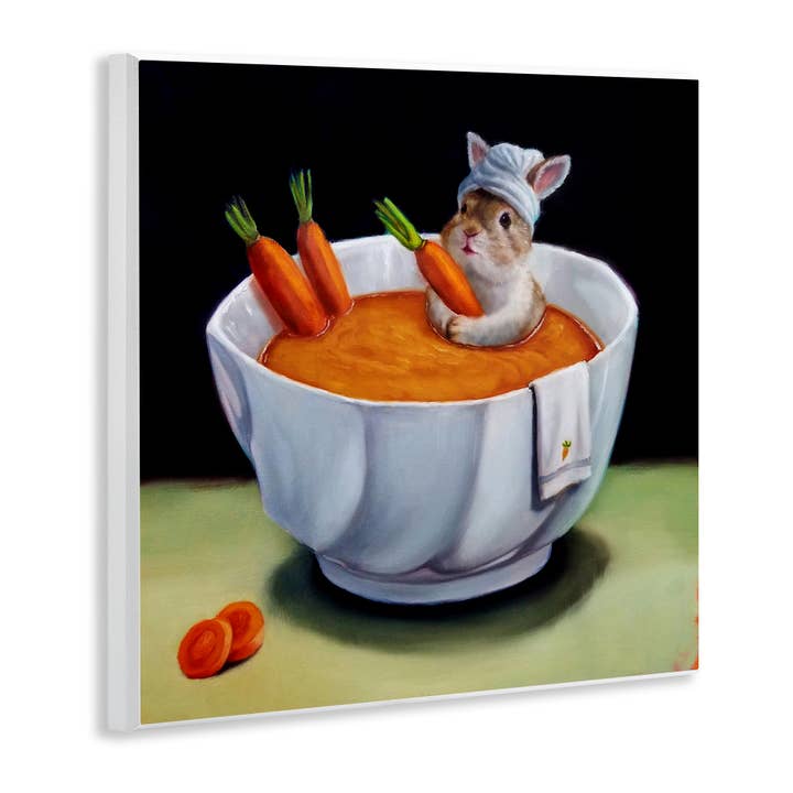 Stupell Industries - Wholesale Wall sign - Bunny Rabbit Carrot Vegetable Soup Bath - Unframed Wall Art3