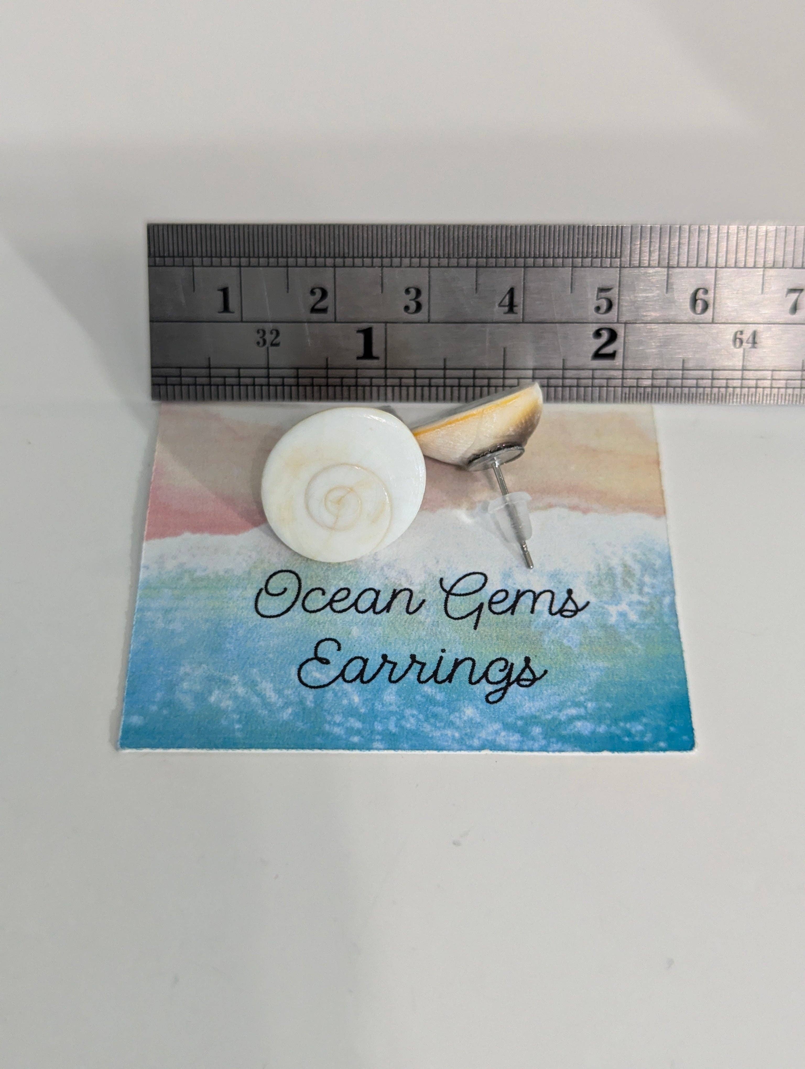 Ocean Gems And More - Wholesale Stud/Post Earrings - Shiva Seashell Earrings1