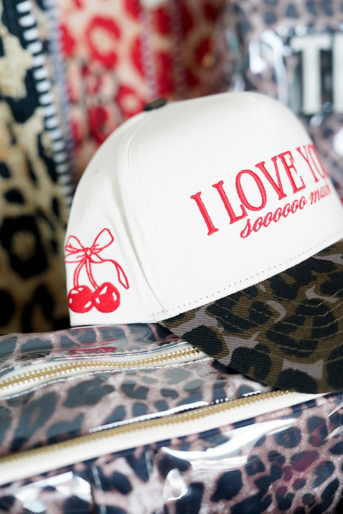 KENZKUSTOMZ - Wholesale Trucker Hat - Women's - I Love You Sooooo Much - Leopard Vintage Hat2