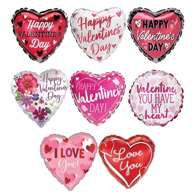 Sumptuous Gifts – wholesale Balloon – 4" Mylar Balloon Air Filled Assortment - Valentines Day