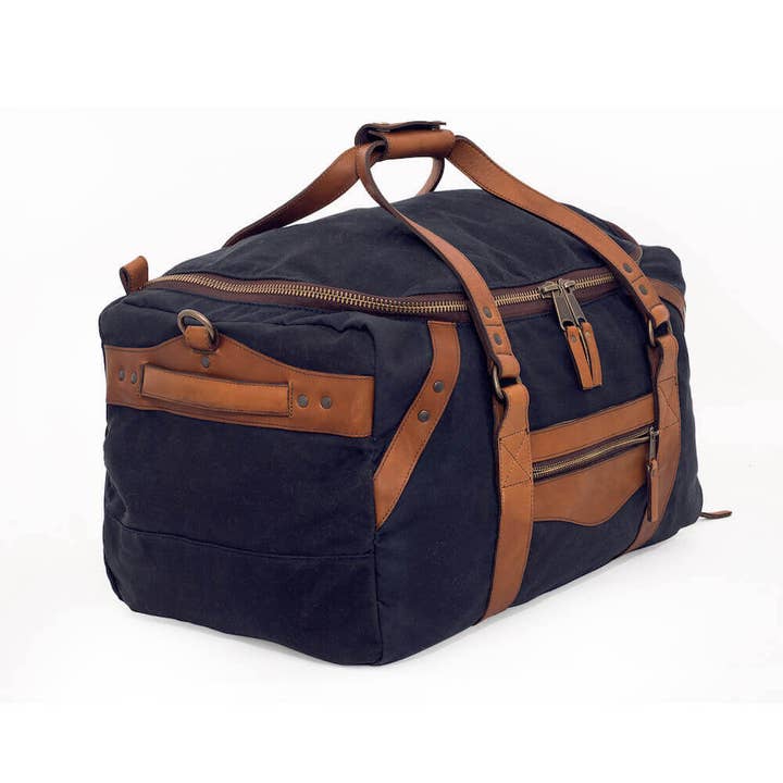 Mission Mercantile Leather Goods - Wholesale Weekender Bag - Unisex - Campaign Waxed Canvas Medium Duffle Bag18