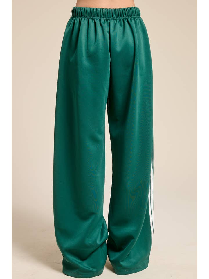 Mimosa - Wholesale Pants - Women's - Wide Leg Track Pants with Side Stripes4