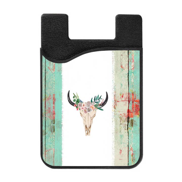 Tarjetero Boho Bull Skull para venta al por mayor de JAC Wholesale