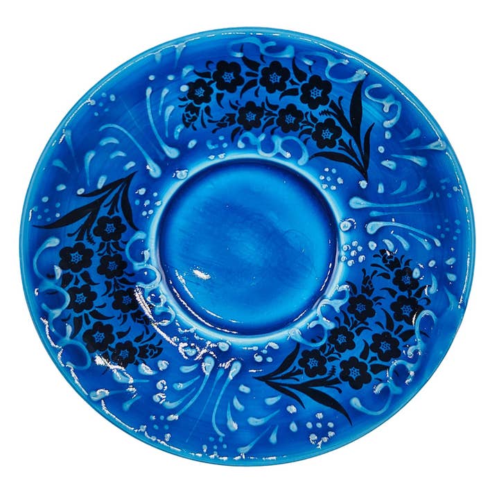 Etnico del Mondo - Wholesale Coffee/Tea Cup - Pair of Ethnic Turkish Cups with Decorated Saucer #23