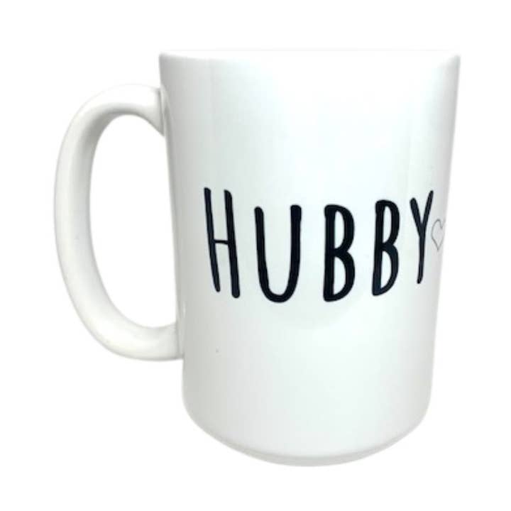 15 oz Keramisk Krus - Hubby/Wifey for engroshandel hos Days with Gray