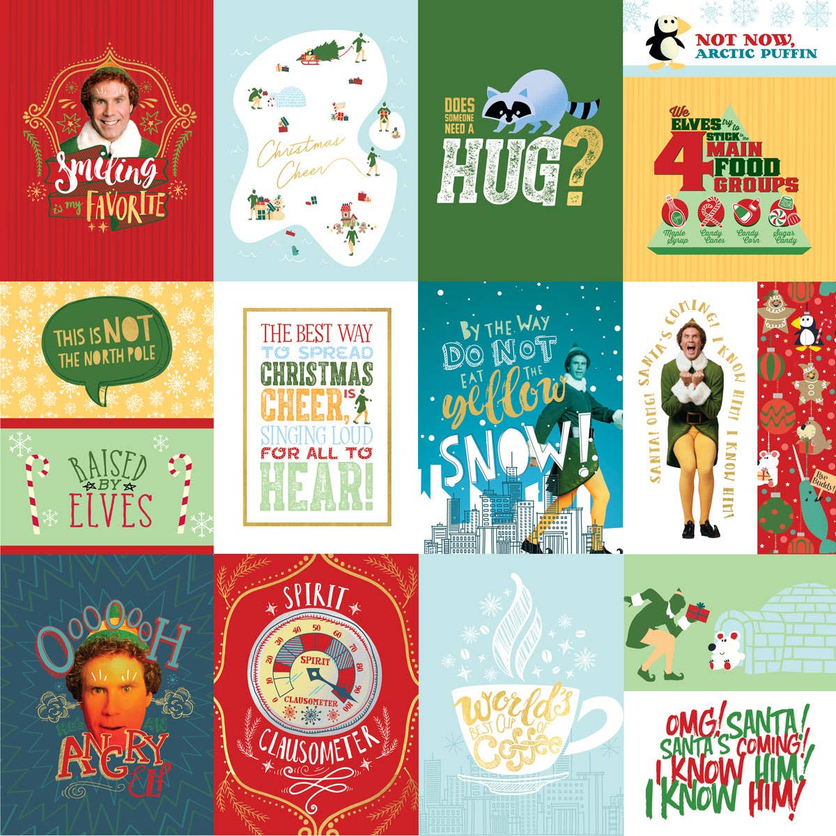 Paper House Productions - Vente Scrapbooks - Papier Scrapbook - Elfe - Étiquettes de Noël1