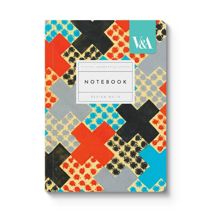 Red & Blue Crosses Premium Paperback Notebook(A6)(12544) for wholesale by Ohh Deer UK + EU