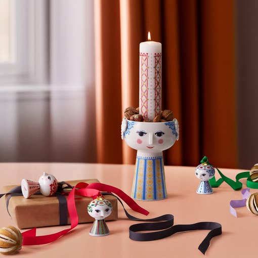 Danish Design Collective - Wholesale Ornament - Bjørn Wiinblad - Eva - 3" Ceramic Hanging Decor5