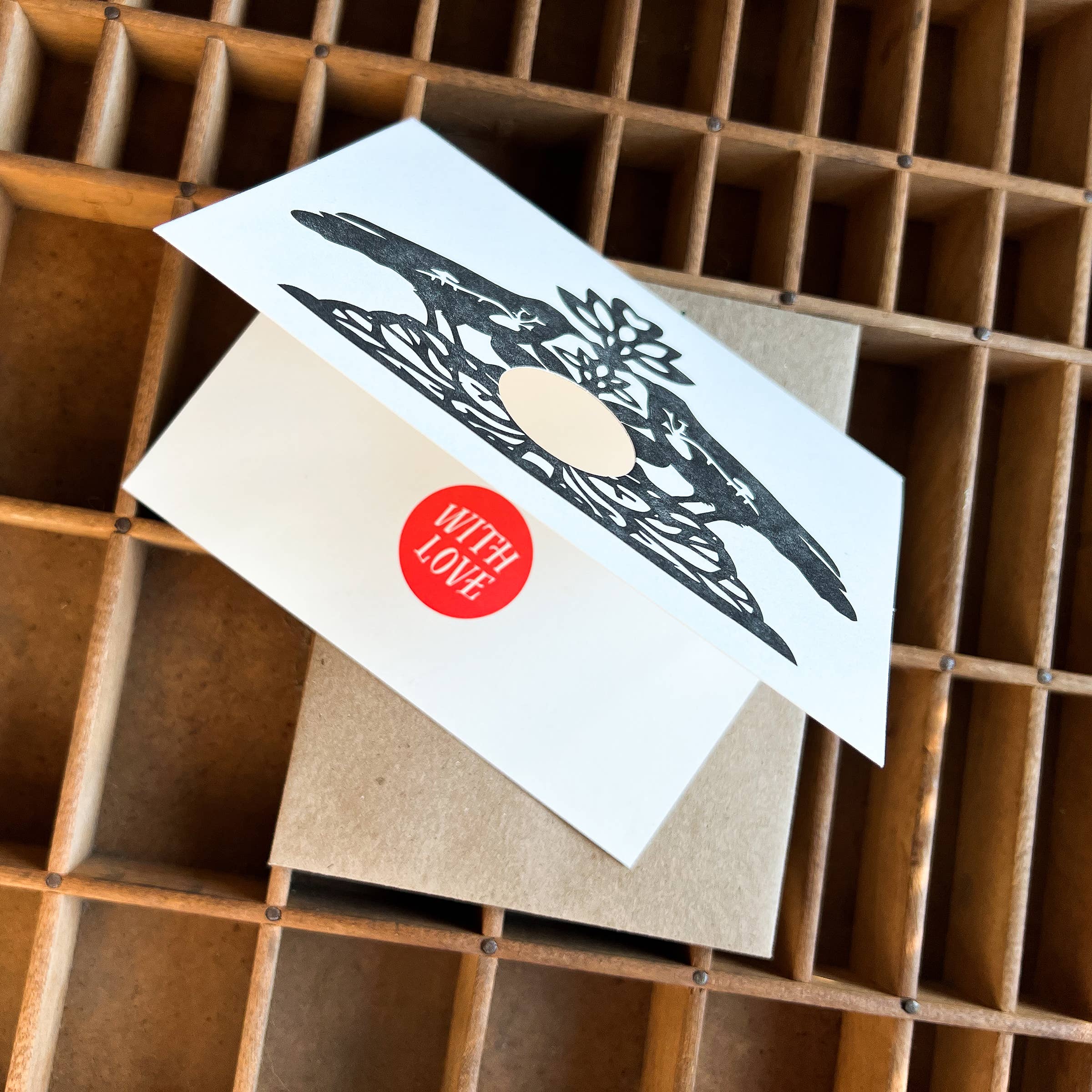 Blackbird Letterpress - Wholesale Love Card - lovebirds with love card3