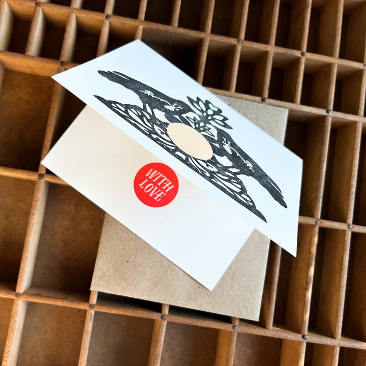 Blackbird Letterpress - Wholesale Love Card - lovebirds with love card3