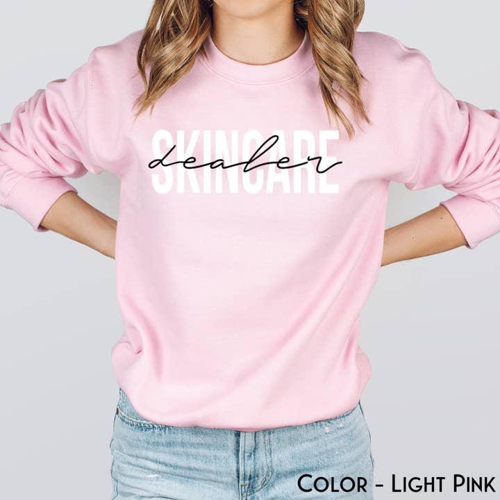 APComfortPrints - Wholesale Graphic Sweatshirt - Women's - Skincare Dealer Sweatshirt, Beauty Skincare Sweater