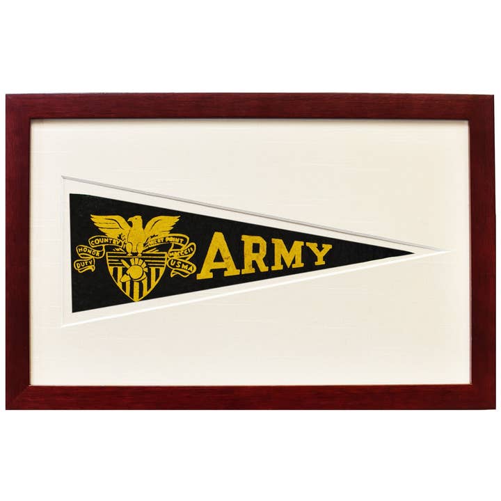 Vintage Army University Hormel Pennant for wholesale by The Just Brand