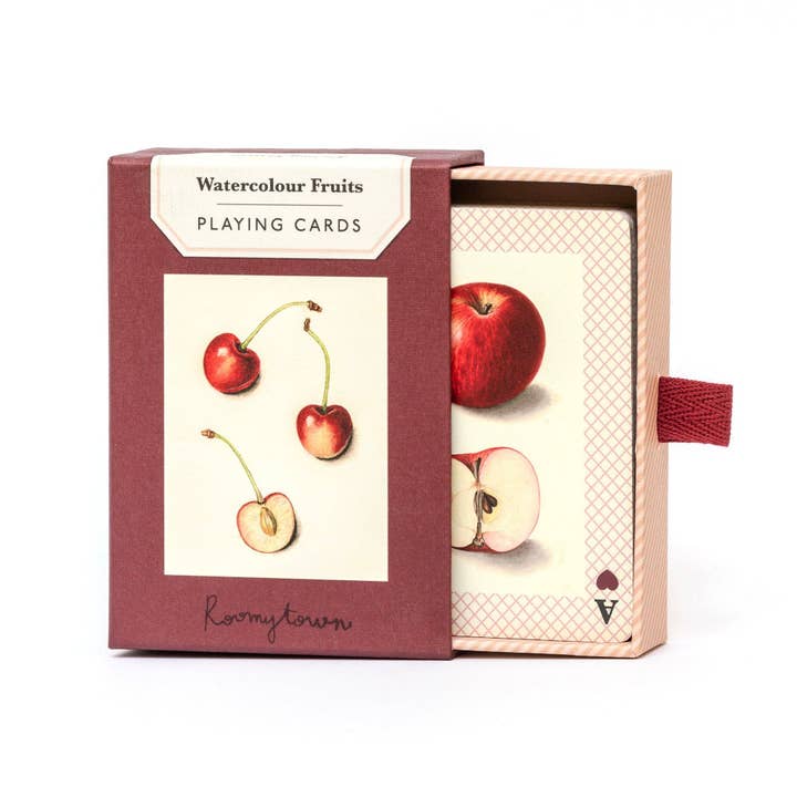 Roomytown Inc - Wholesale Playing Cards - Watercolour Fruits Single Playing Card Deck