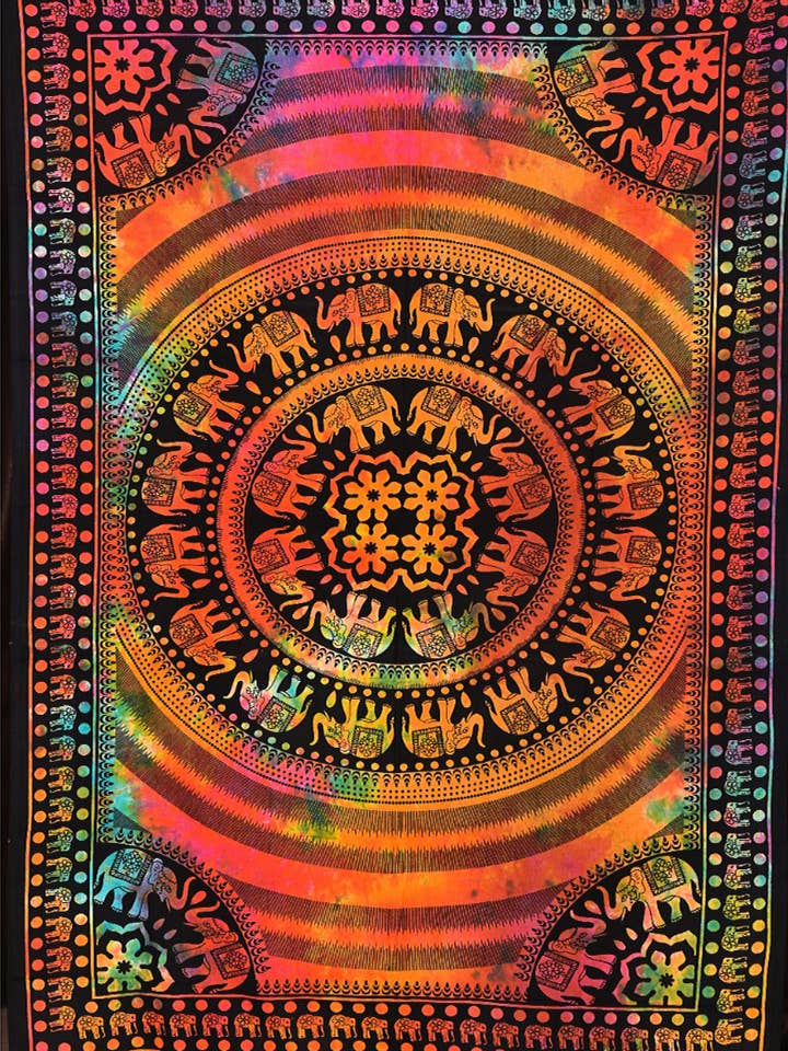 Tapeçaria Multi Tie Die da Família Elefante B1081S por atacado de Rising International Inc