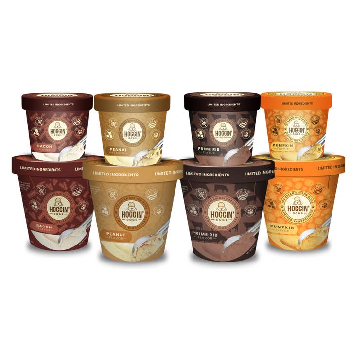Puppy Cake LLC - Wholesale Pet Treats - Dog - Hoggin' Dogs No Sugar Added Ice Cream Mix for Dogs