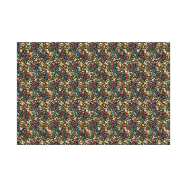 Olivias Paper - Wholesale Flat wrap - Sistine Chapel Style Painting God Wrapping Paper Gift Wrap1