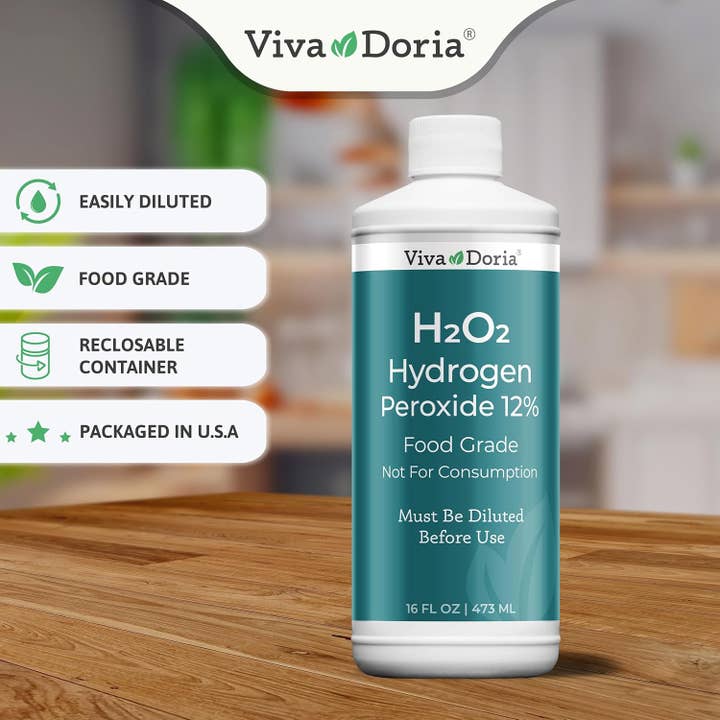 VIVA DORIA INC. - Vente Spray de nettoyage multi-usage - Peroxyde d'hydrogène 12 pour cent, qualité alimentaire, (16 fl oz)