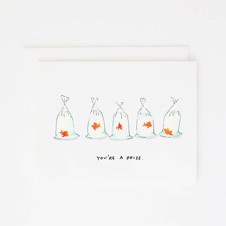 Party Sally - Wholesale Everyday Greeting Card - Goldfish Card