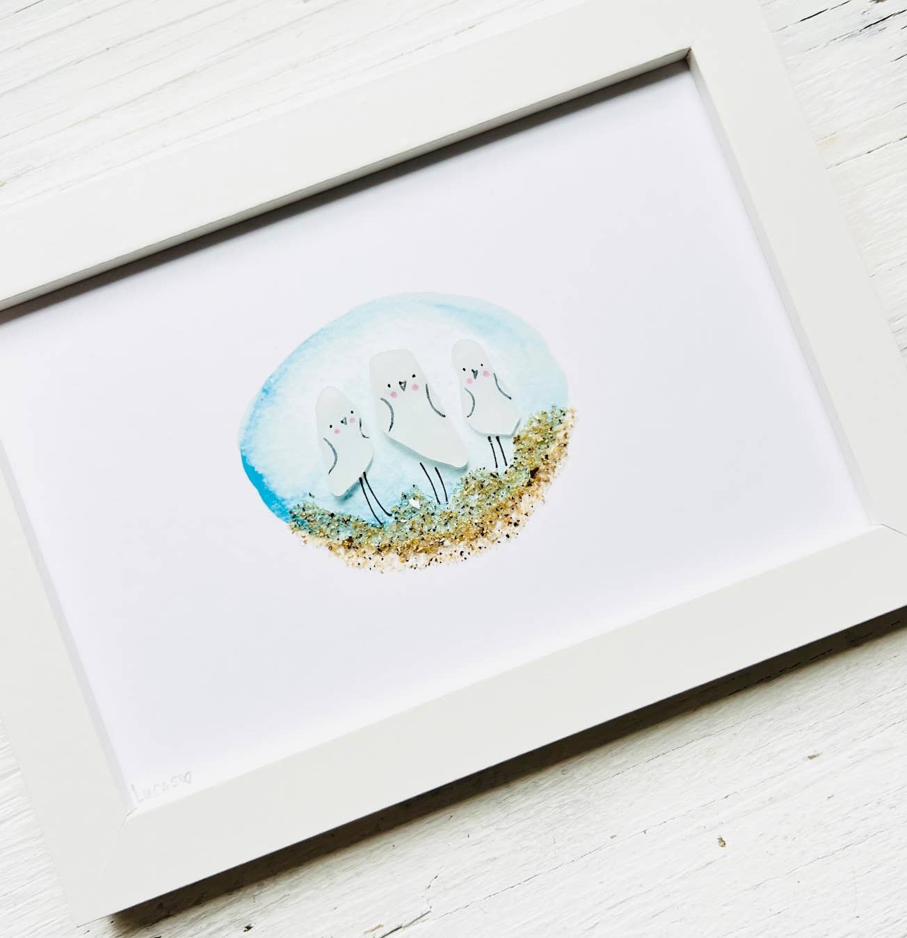 Sook & Hook - Wholesale Art Print - Shore Birds Sea Glass Art3