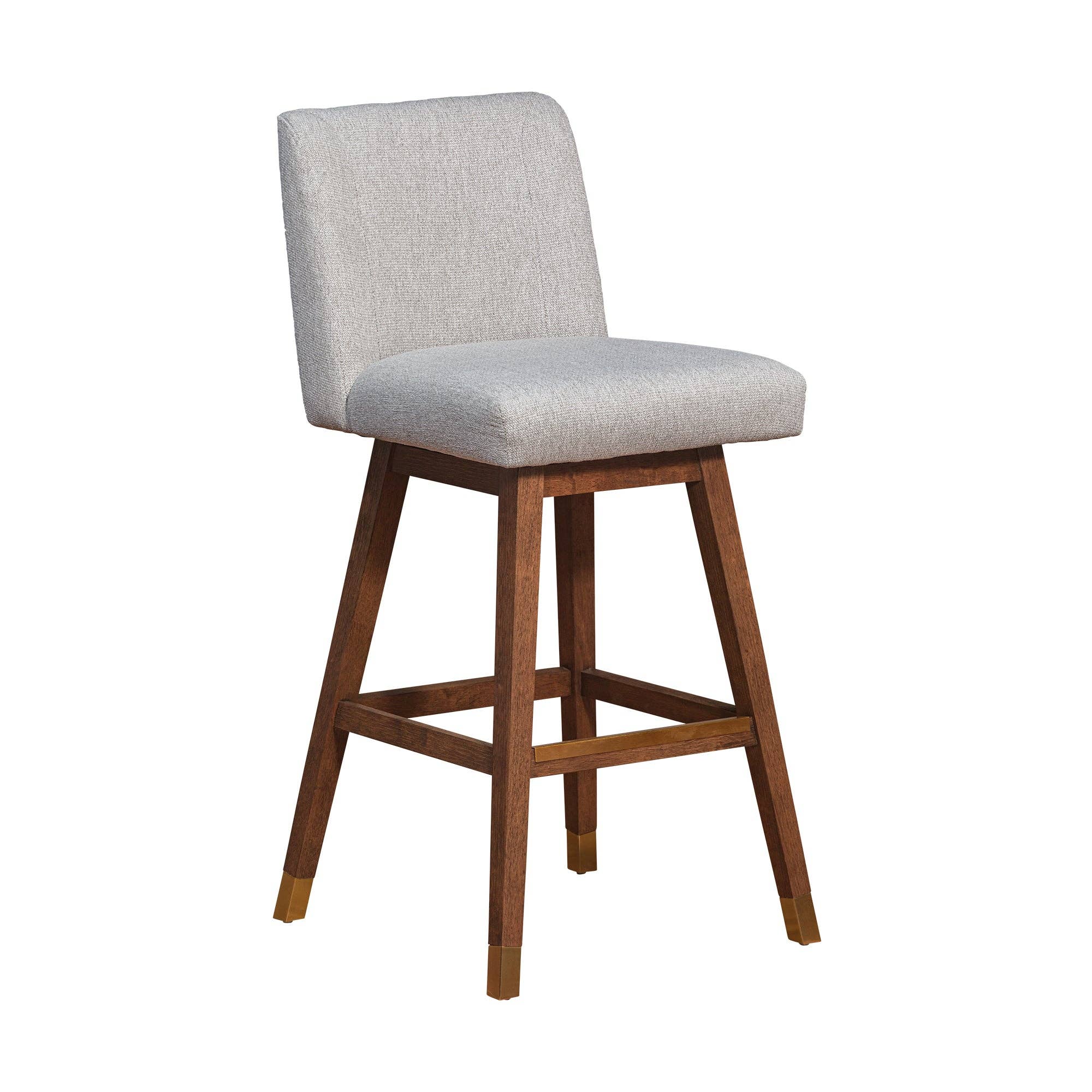 Armen Living - Wholesale Stool - Isabella Modern Upholstered Wood Swivel Barstool34