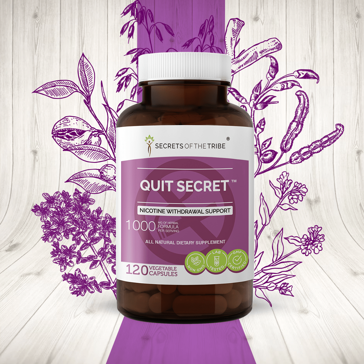 Secrets Of The Tribe - Wholesale Oral Supplement/Vitamin - Quit Secret Capsules. Nicotine Withdrawal Support8