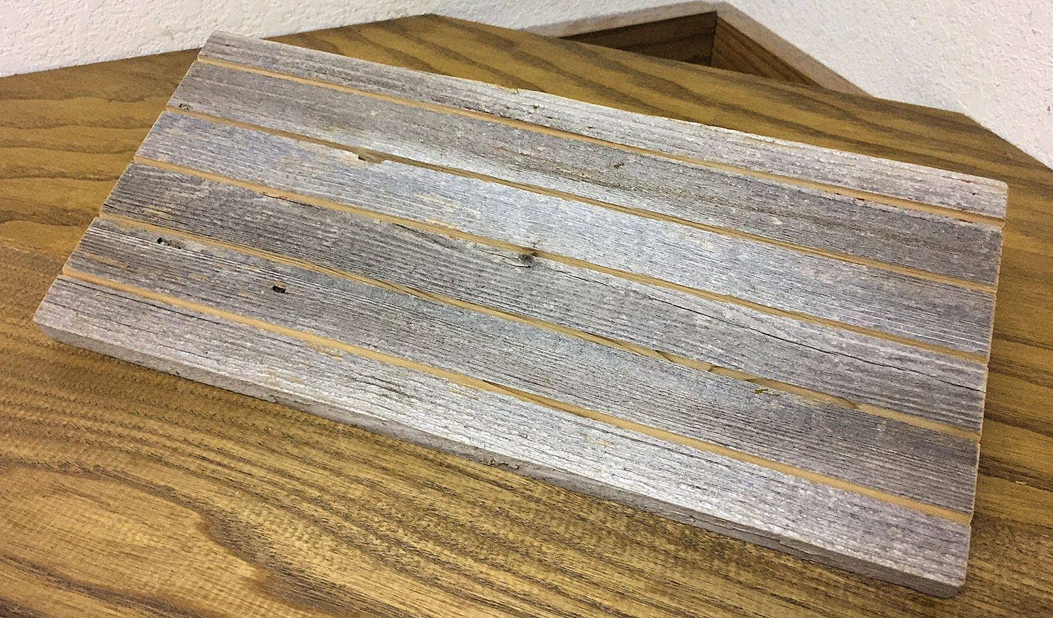 Gifted Shop Works, LLC - Wholesale Jewelry Stand & Display - Weathered Wood Earring Card Holder Stand Display2