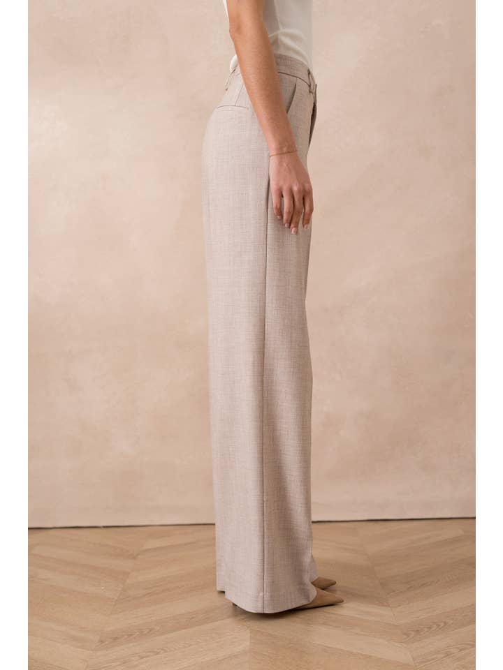 Attentif Paris - Venta al por mayor Pantalón de vestir - Mujer - Pantalones de pierna ancha a medida Heather8