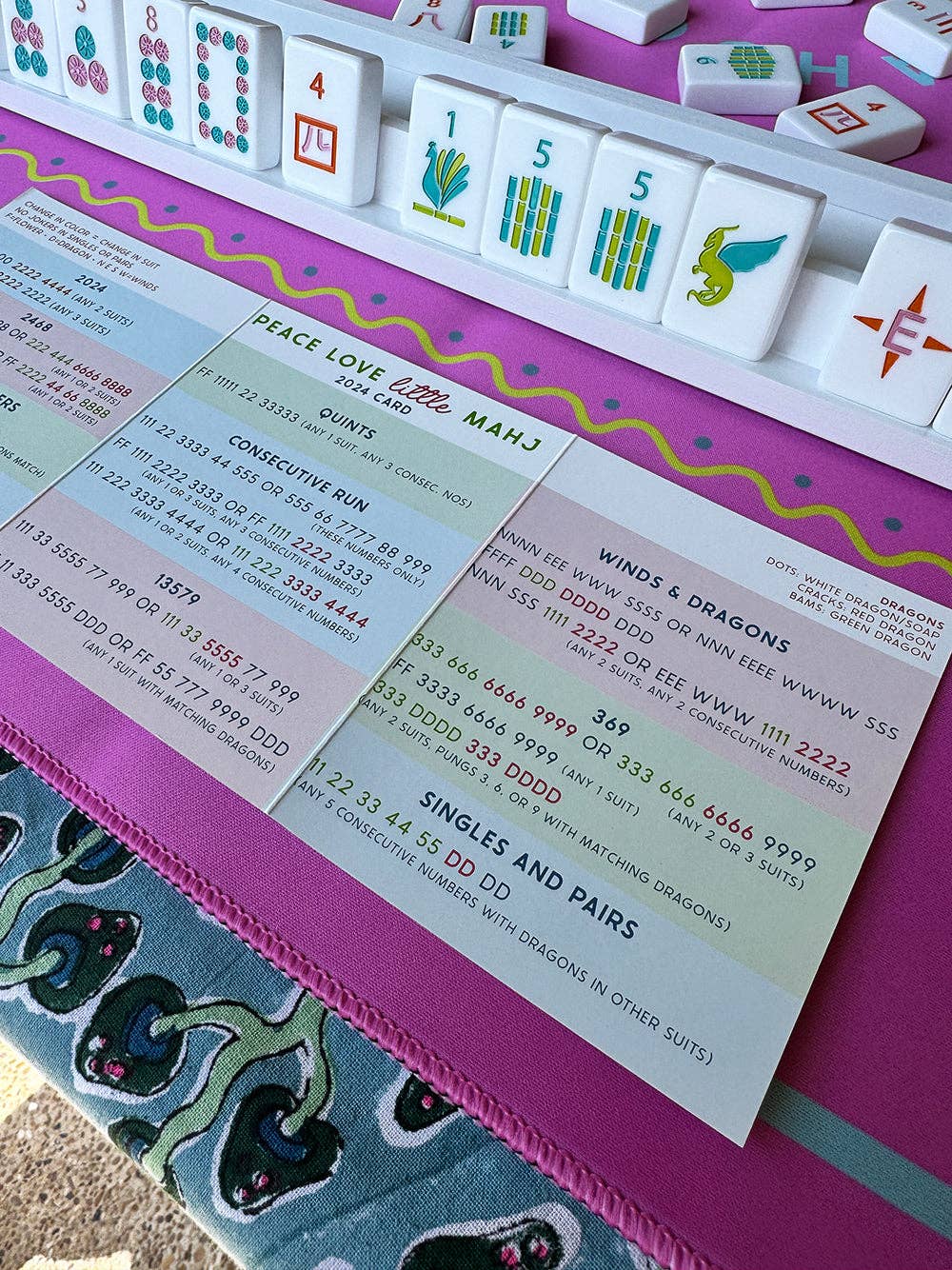 Peace Love Mahjong - Wholesale Card Game - 2025 Little Mahj Card4