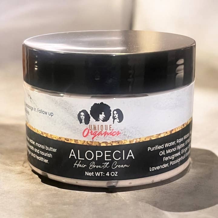 Unique Organics Haircare - Wholesale Scalp/Hair Treatment - Moisturizing Alopecia Hair Cream