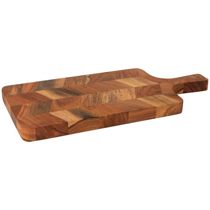 Heirloom Acacia Chevron Serving Board 17 inch for wholesale by Danica Brands