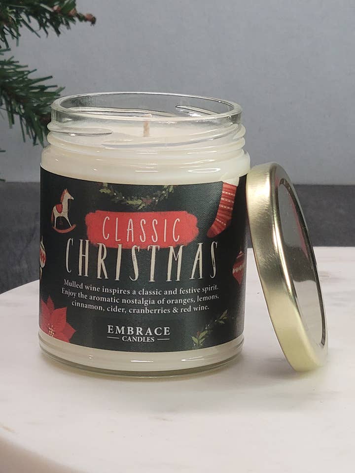 Classic Christmas - Mulled Cider Holiday Candle for wholesale by Embrace Candles