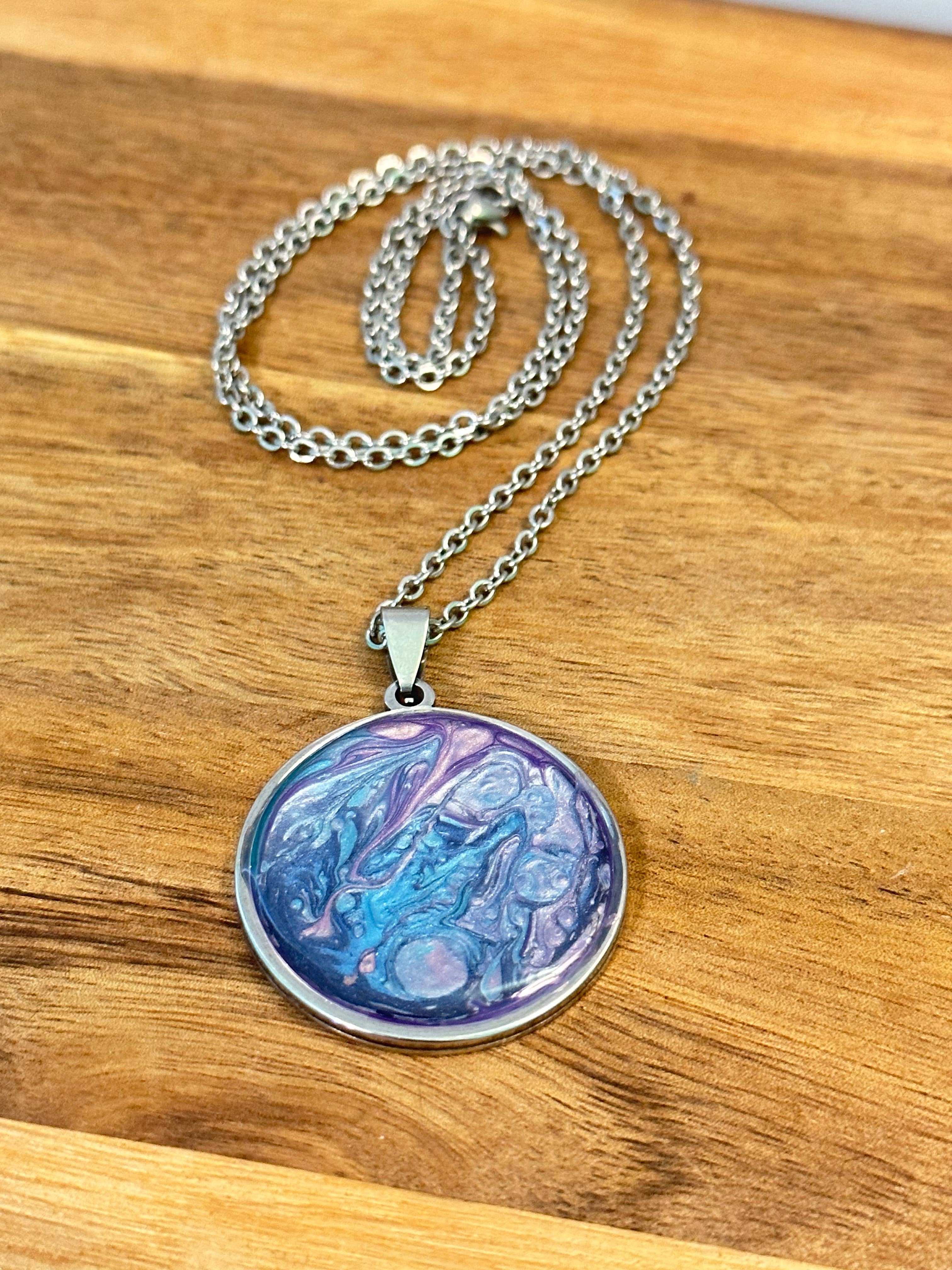 Three Dandelion Wishes - Wholesale Pendant/Charm Necklace - Hand Painted Pendant Necklace12