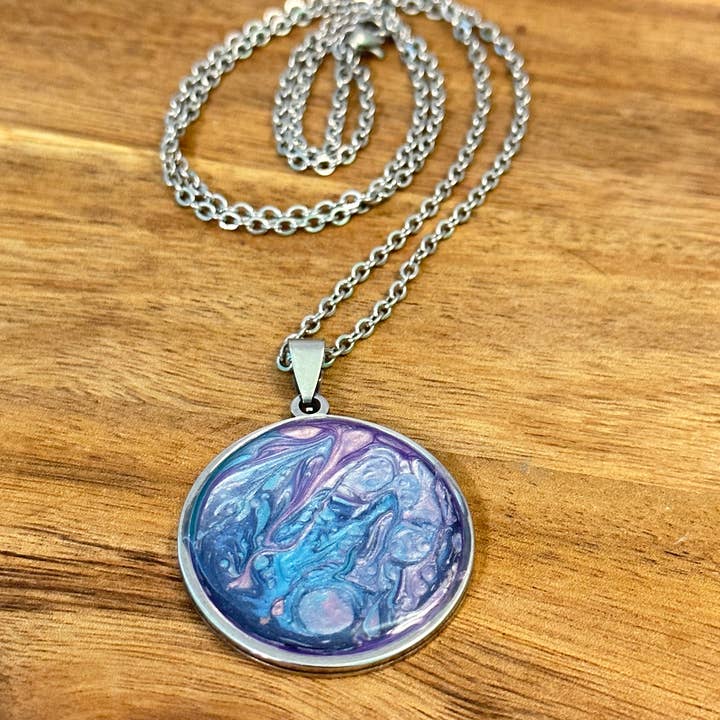 Three Dandelion Wishes - Wholesale Pendant/Charm Necklace - Hand Painted Pendant Necklace12