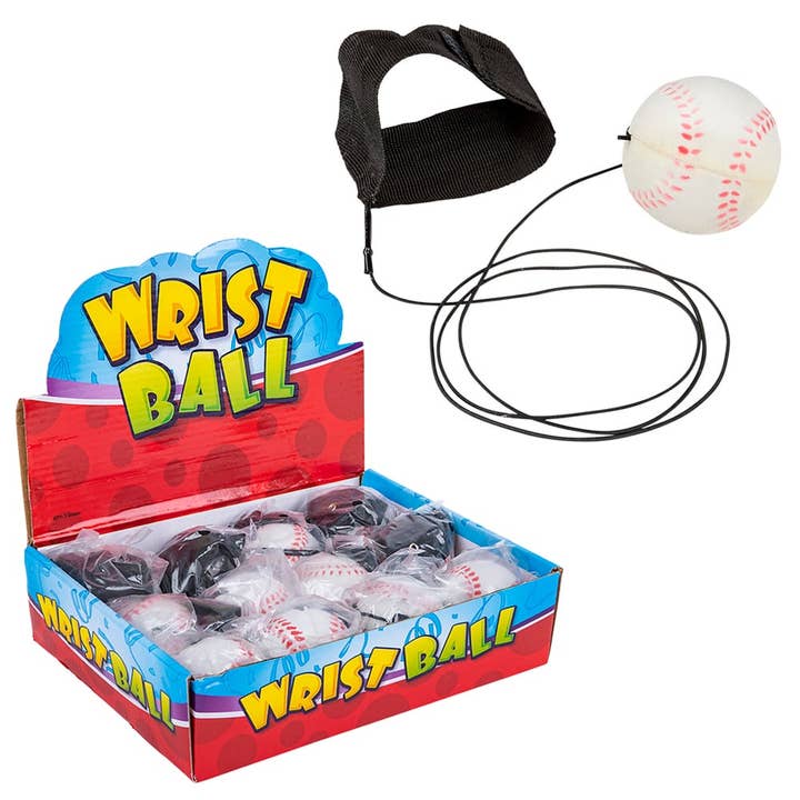2.25" BASEBALL RETURN BALL LLB kids toys for wholesale by La Luna Bella - Toys
