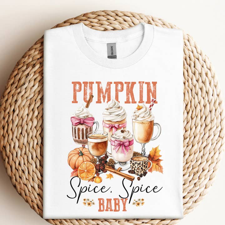 Kürbisgewürz Gewürz Baby Herbst T-Shirt für den Großhandel von Londas Tees and Tumblers