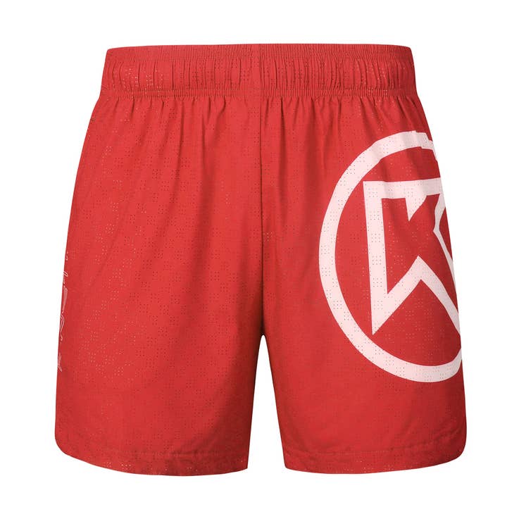 Loose fit hardloopshorts voor heren Friesian Red voor wholesale door Kinetiksports