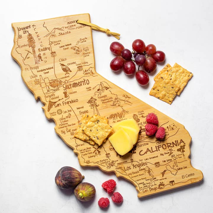 Totally Bamboo - Wholesale Cutting Board - Destination California Cutting Board with Engraved Artwork1