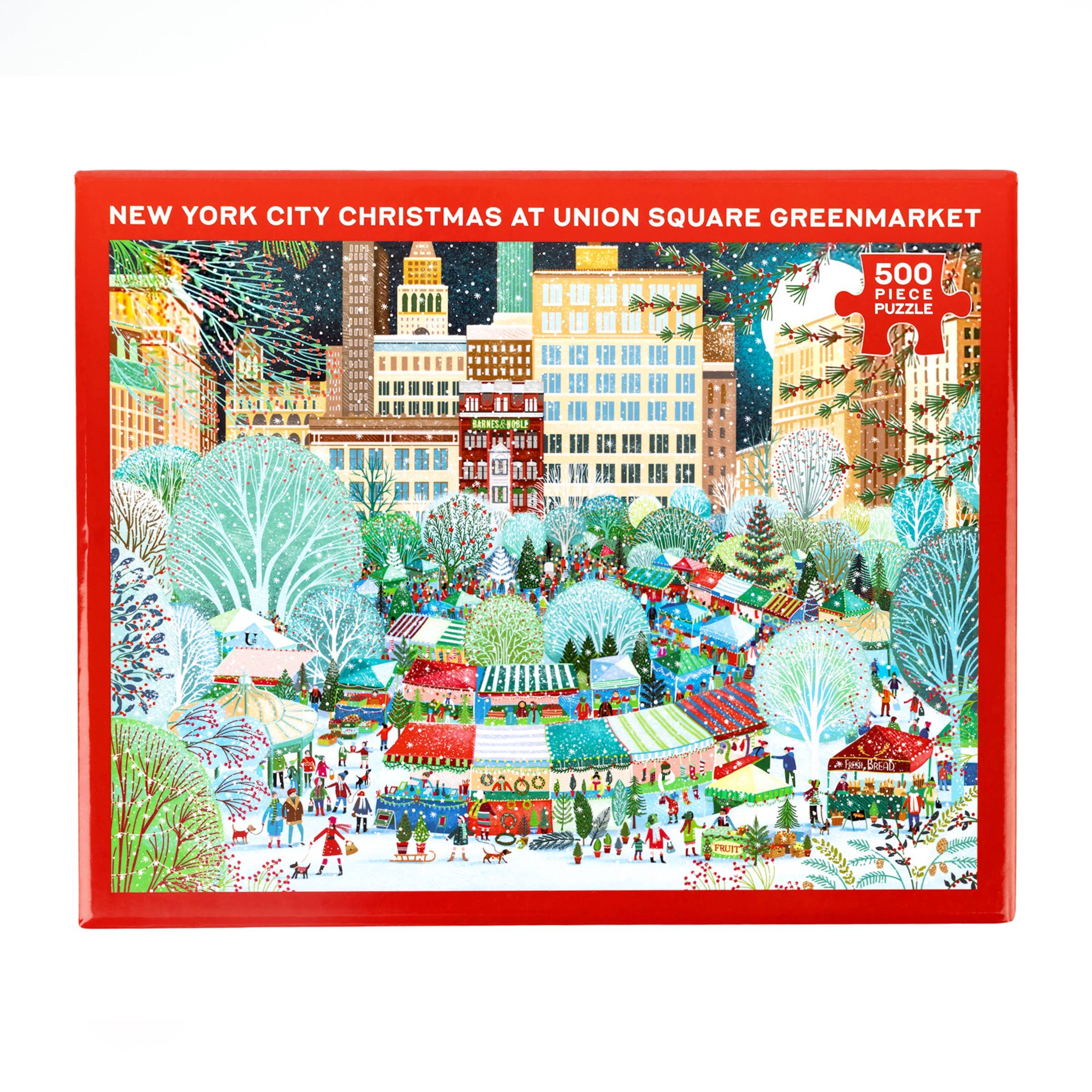 Hachette Book Group - Wholesale Puzzle - Adult - NYC Christmas at Union Square Greenmarket Puzzle (500 Piece)1