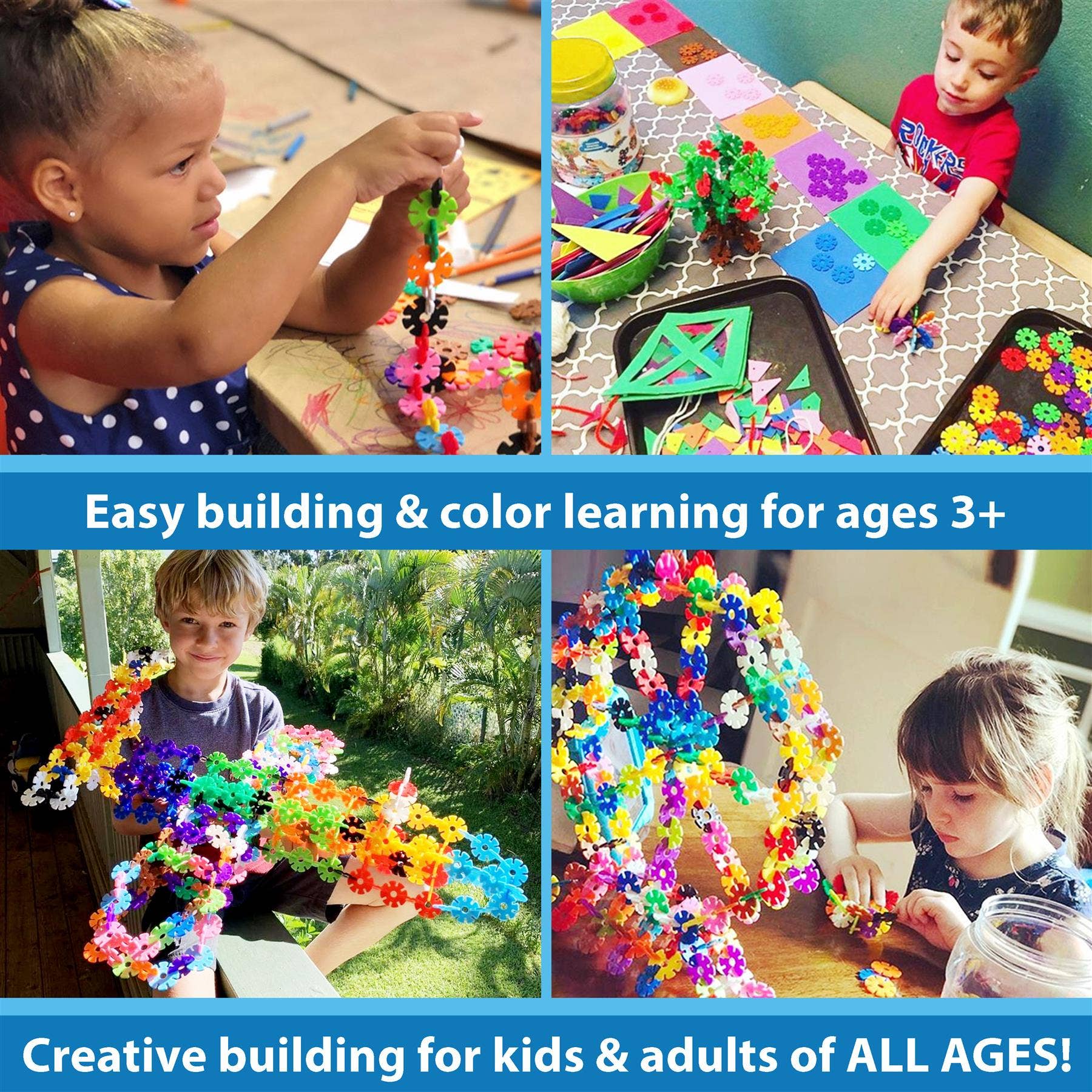 VIAHART Toy Co. – wholesale Building set – Child – Brain Flakes Single Color Add-on - 120 Pieces - Resealable P4