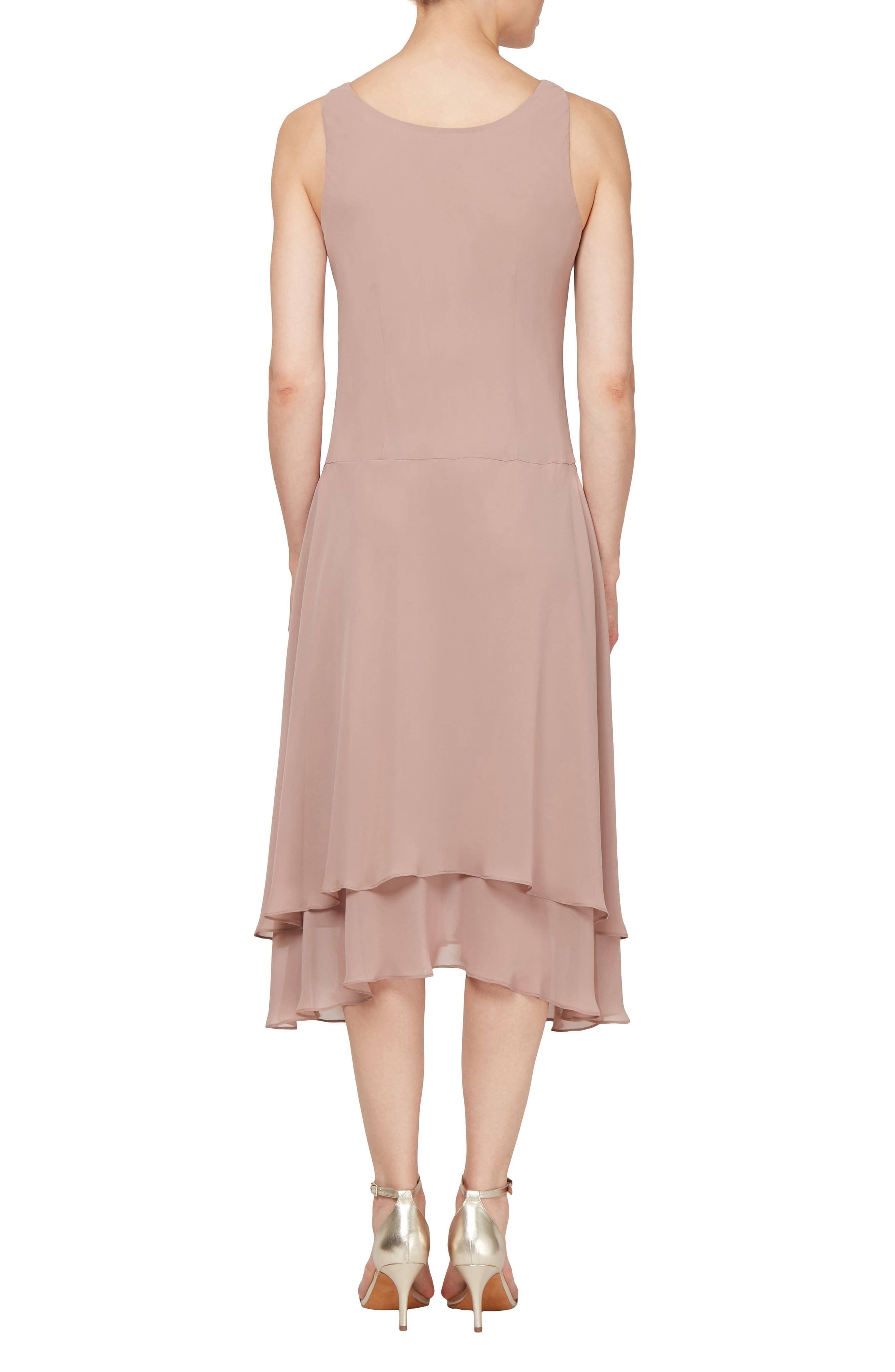 Immediate Apparel - Wholesale Dress - Women's - SL Fashion Beaded Trim Chiffon Dress Jacket Set5