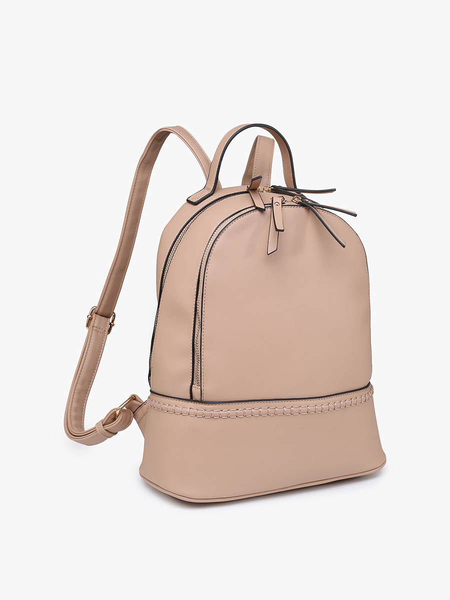 Jen & Co. - Wholesale Backpack - Women's - BP1985 Marty 2 Compartment Backpack w/ Stitch Detail3