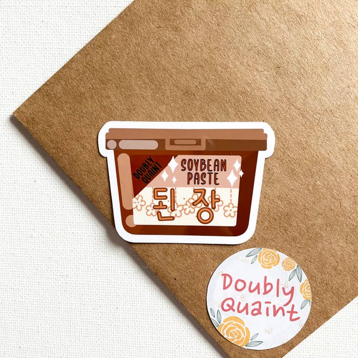 Autocollant en vinyle Sauce Doenjang coréenne pour la vente par Doubly Quaint