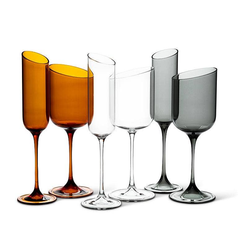 Abbott - Wholesale Wine Glass - Angle Cut Goblet-8.5"H(12oz)4