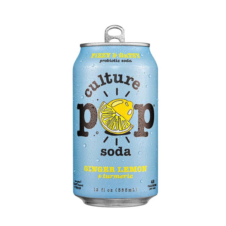 GINGER LEMON & turmeric - 12 Pack for wholesale by Culture Pop Soda