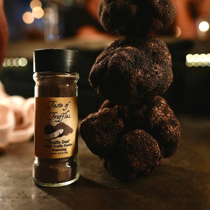 TASTE OF TRUFFLES - Wholesale Dried Spice Mix - Black Truffle Dust® Seasoning - Black Truffle Powder 2.47ozÂ