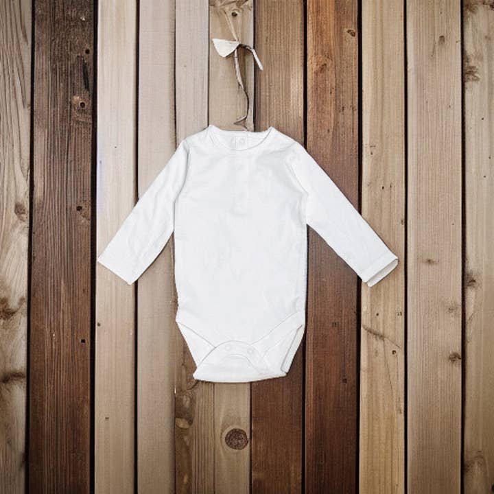 Basic Langarm-Babybody (Bio-Baumwolle) für den Großhandel von Viverano Organics